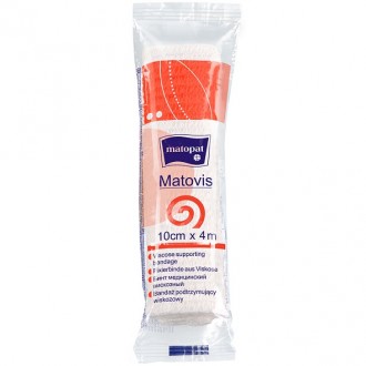MATOVIS 10cmx4m wiskozowy bandaż dziany Matopat