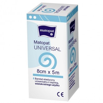 MATOPAT UNIVERSAL 8cmx5m bandaż elastyczny z zapinką