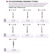 Frez węg. spiek. biały F21-F27 do ceramiki i tytanu 