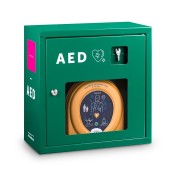 Szafka zielona na AED HS-020