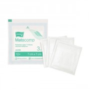 Matocomp kompres z gazy 7,5x7,5cm jałowy 12W 17N a'3szt saszetka Peel Pack