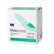 MATOCOMP PEEL PACK 5 x 5 cm kompres z gazy jałowy 12W 17N opak. 20 x 3szt