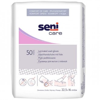 SENI CARE myjki higieniczne podfoliowane 50 sztuk