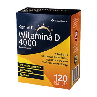 XENIVIT WITAMINA D 4000 120 kaps. XENICO PHARMA XENIVIT WITAMINA D 4000 120 kaps. XENICO PHARMA