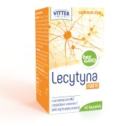 LECYTYNA FORTE 2400mg z witaminą E 40 kapsułek VITTER BLUE